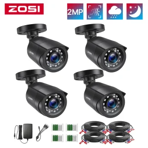 4 Pack HD Security Cameras Outdoor